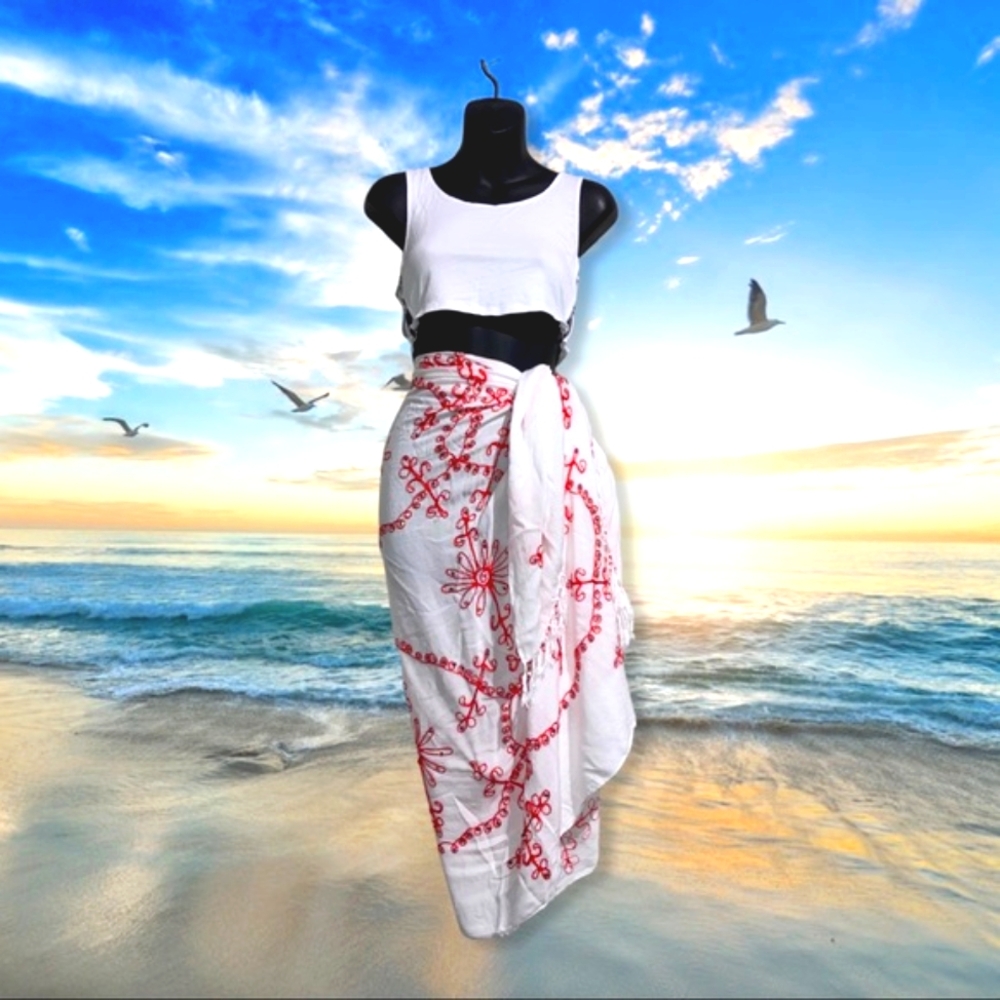 Boho Style Fringe And Sequence Saree - image 1